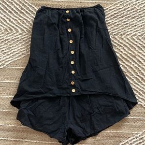 fun summery strapless flowy romper